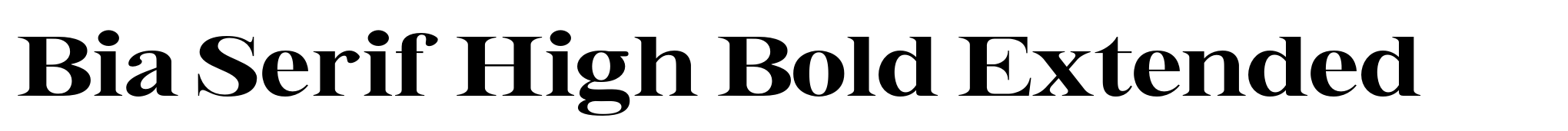 Bia Serif High Bold Extended image